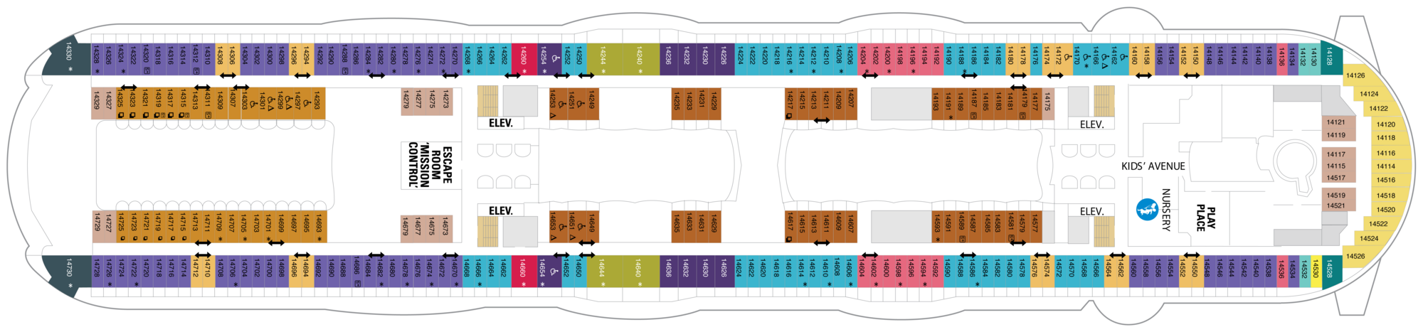 Deck 14 plan
